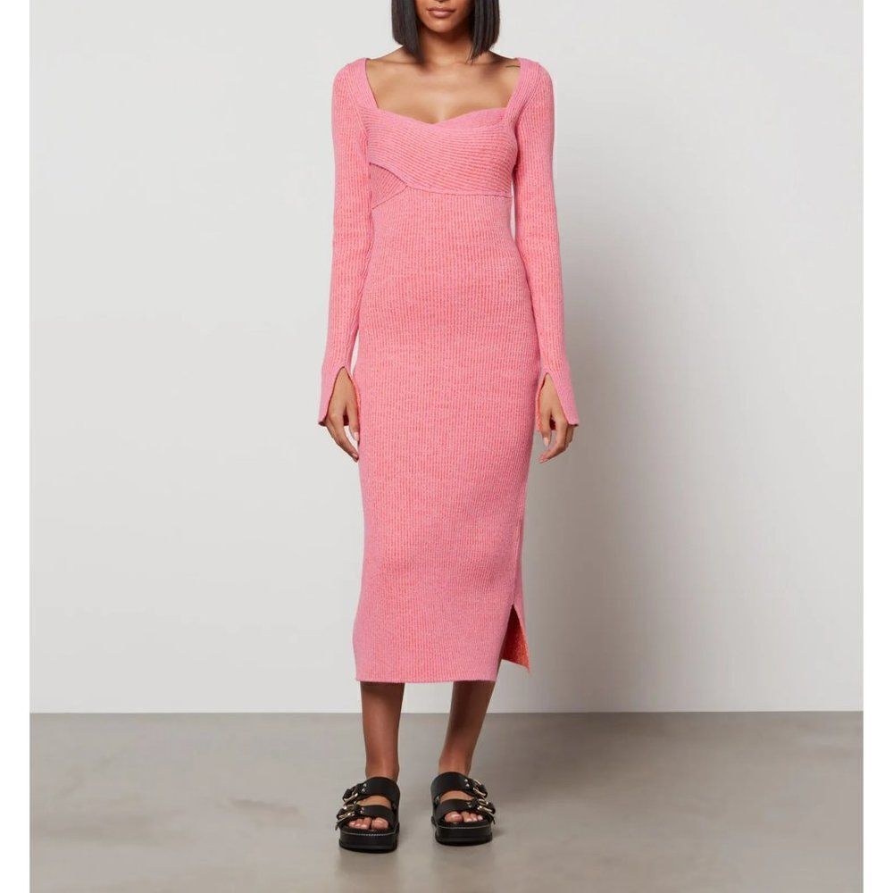 3.1 Phillip Lim Women's Long Sleeve Double Face Rib Cross Body Dress